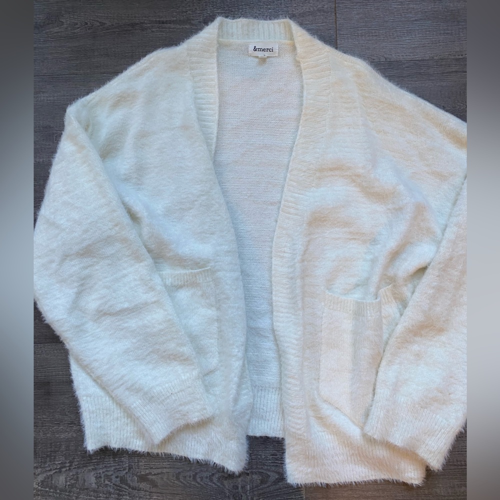 Fuzzy cardigan